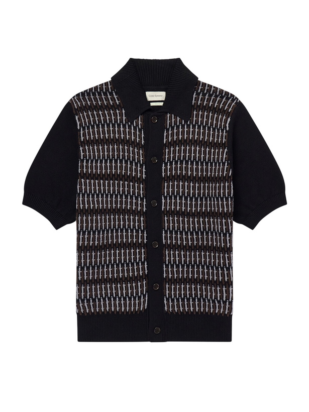 Photo: Oliver Spencer - Rossell Knitted Organic Cotton Shirt - Blue