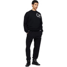 Off-White Black Heraldic Arrow Cuffed Sweatpants