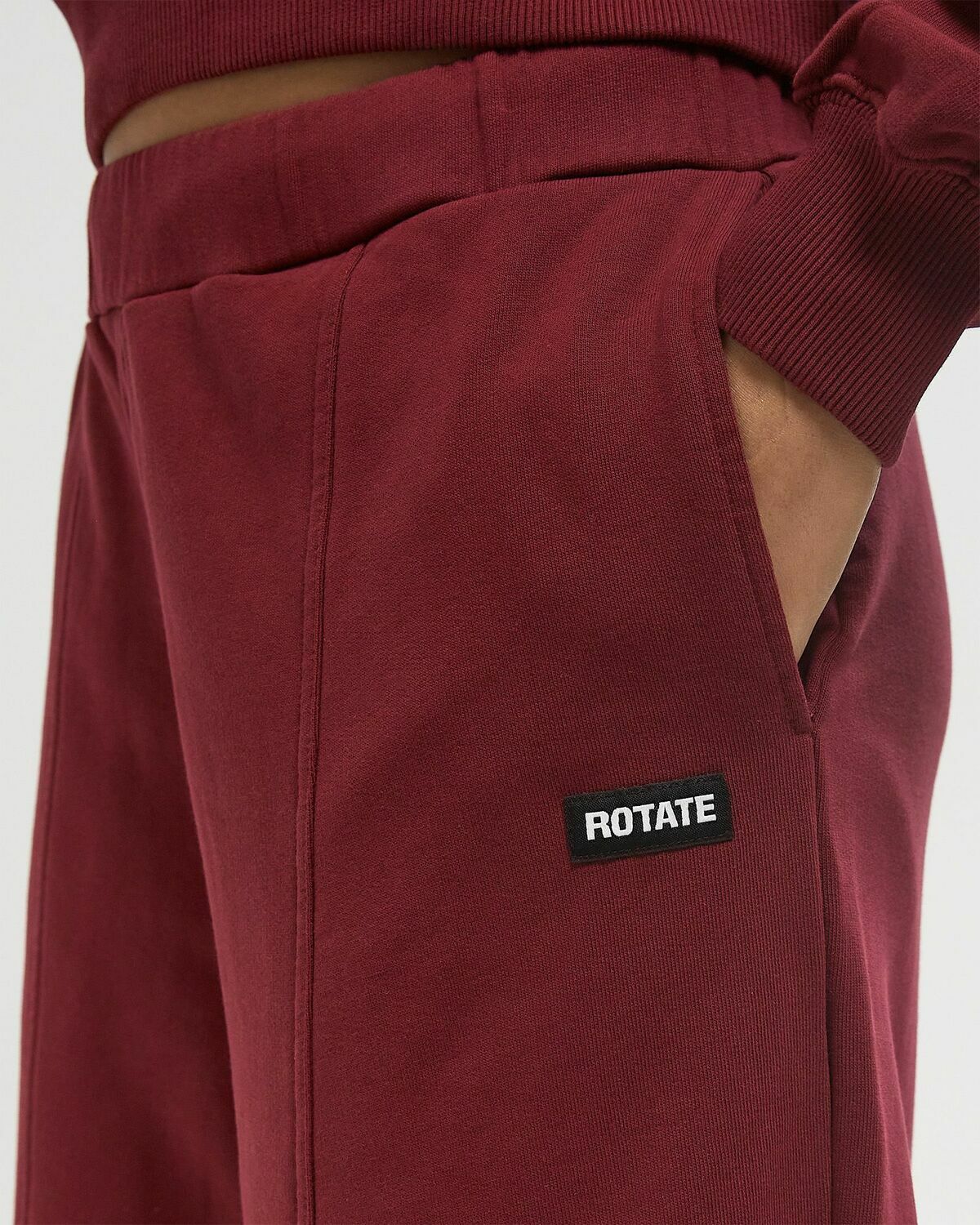 ROTATE Birger Christensen TERRY BACK SWEATPANTS Red Women