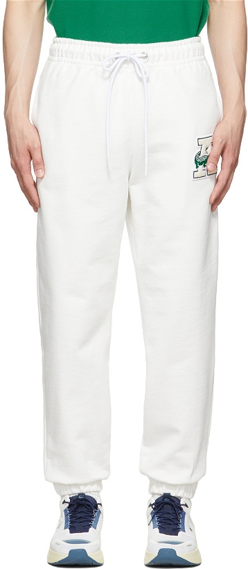 Photo: Awake NY White Lacoste Edition Cotton Lounge Pants