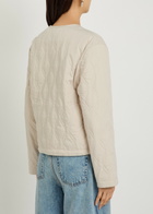 Varley Saba Quilted Woven Jacket Cream