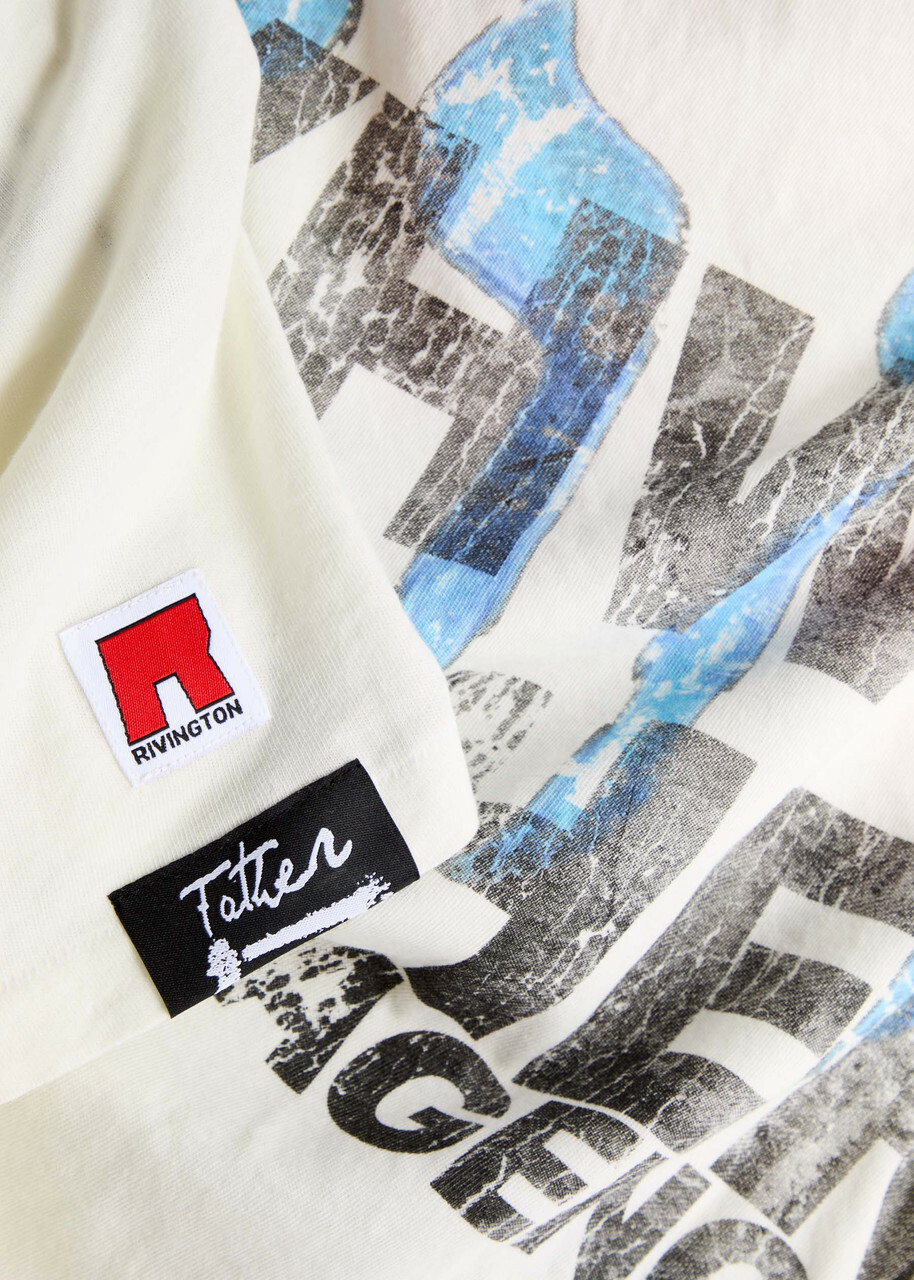 Rivington Roi Rebis Leaders Printed Cotton T-shirt White