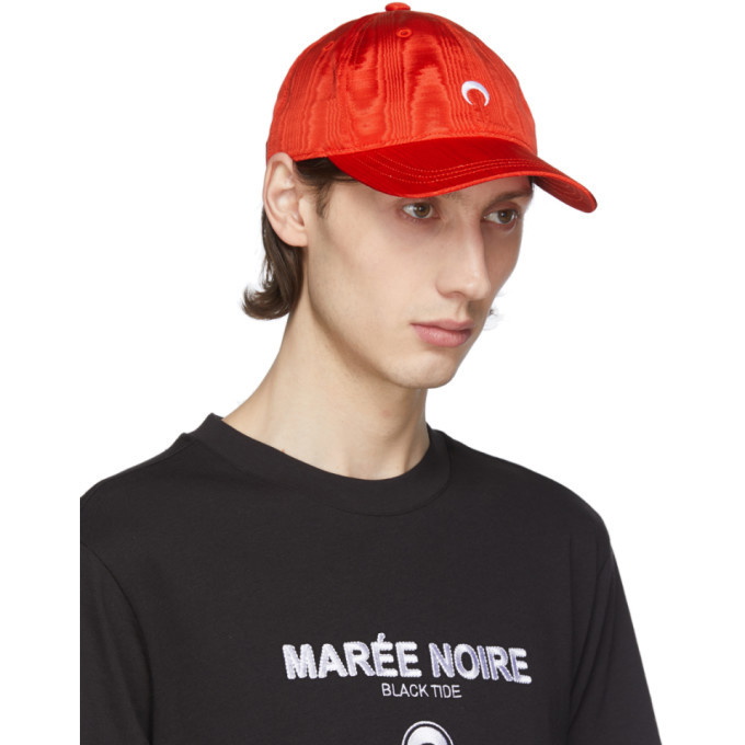 Marine Serre Red Moire Logo Cap Marine Serre