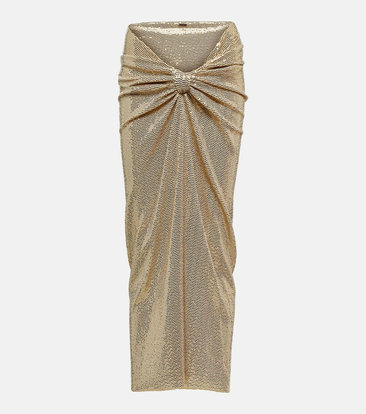 Dodo Bar Or Sequined gathered midi skirt