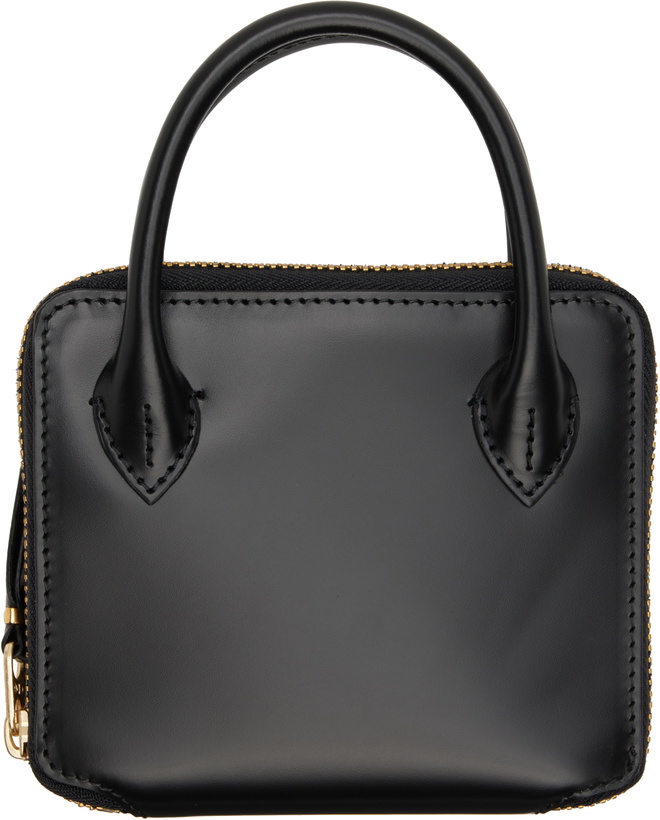 Photo: COMME des GARÇONS WALLETS Black Handles Medium Zip Wallet