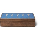 Linley - Wooden Cufflink Box - Brown
