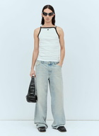 Courrèges Buckle Contrast Tank Top