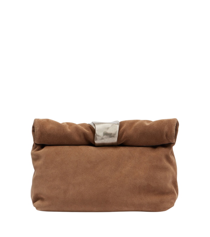 Photo: Staud Puff Small suede clutch