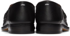 Maison Margiela Black Grained Stitch Camden Loafers