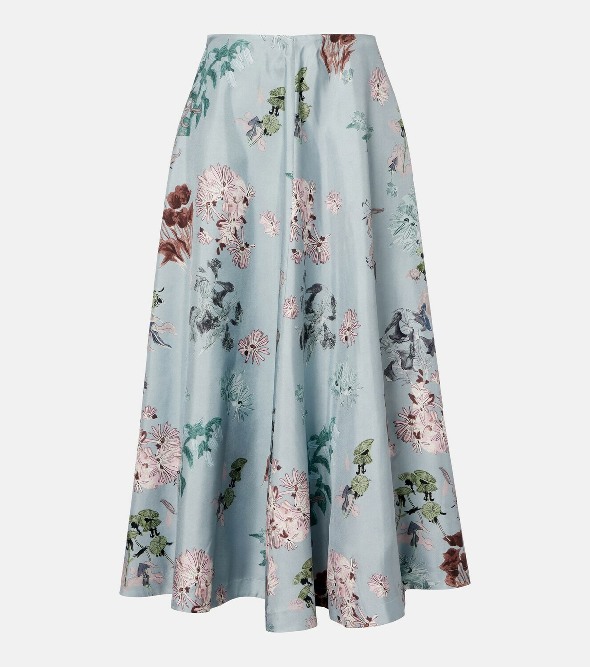 Altuzarra Varda floral silk midi skirt