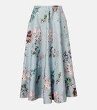 Altuzarra Varda floral silk midi skirt