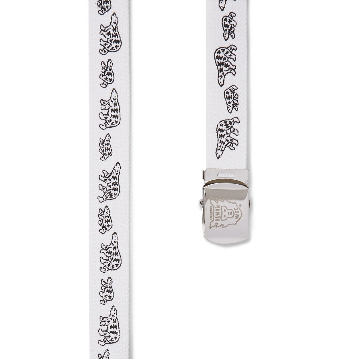 Human Made - Printed Webbing Belt - White