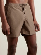 Orlebar Brown - Bulldog Straight-Leg Mid-Length Swim Shorts - Brown