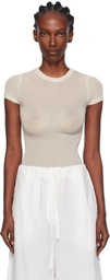 Paris Georgia Off-White Elemental Sheer Baby T-shirt