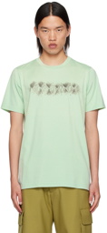 Marni Green Argyle Print T-Shirt