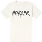 Moncler Men's Graffiti Logo T-Shirt in White