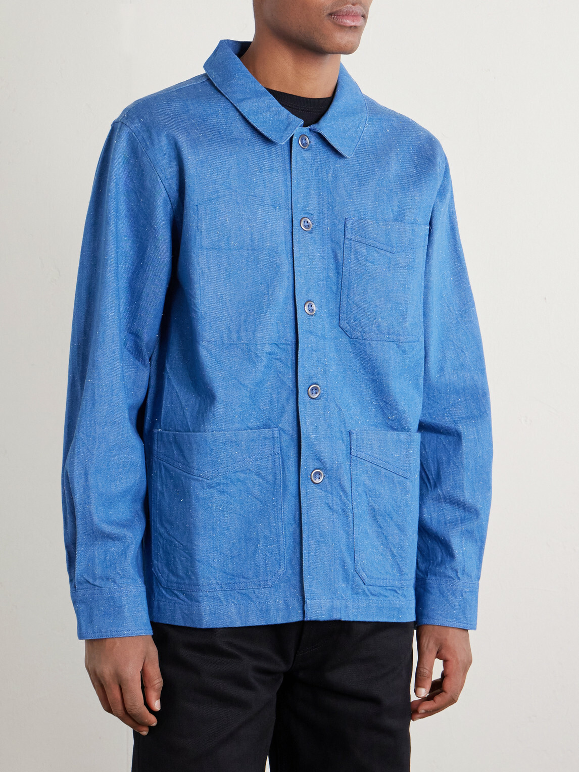 3sixteen - Denim Blouson Jacket - Blue