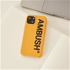 Ambush Men's Logo iPhone 13 Case in Ochre Yellow