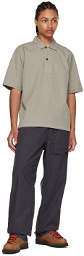 MHL by Margaret Howell Taupe Organic Cotton Polo