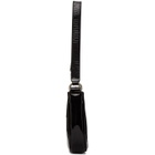 BY FAR Black Patent Rachel Baguette Bag