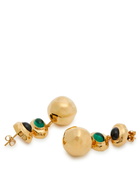 Joanna Laura Constantine Oval Cabochon 18kt Gold-plated Drop Earrings - One Size