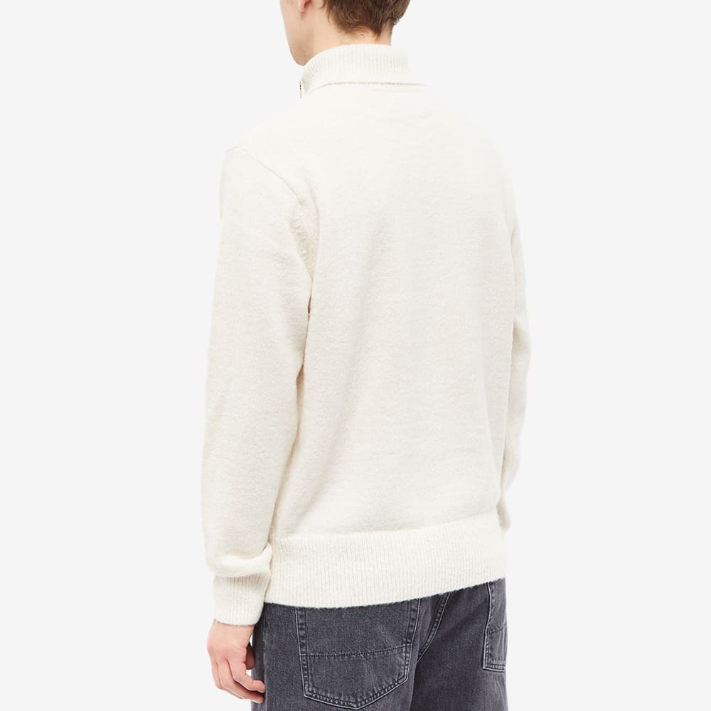 Fred Perry x Raf Simons Turtleneck Jumper in Ecru Fred Perry