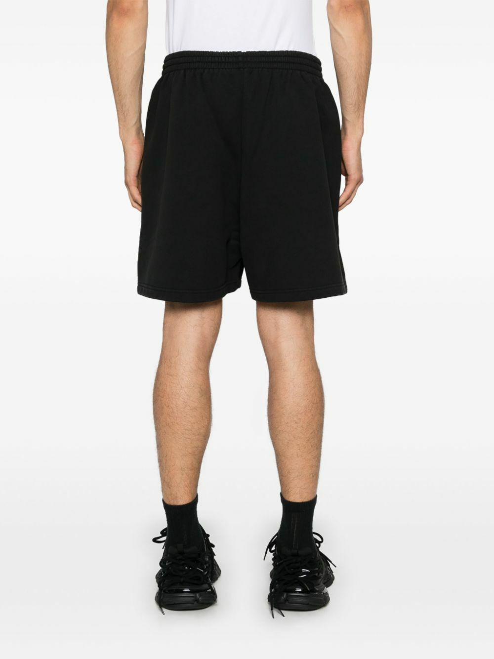 Balenciaga Logo-Print Track Shorts