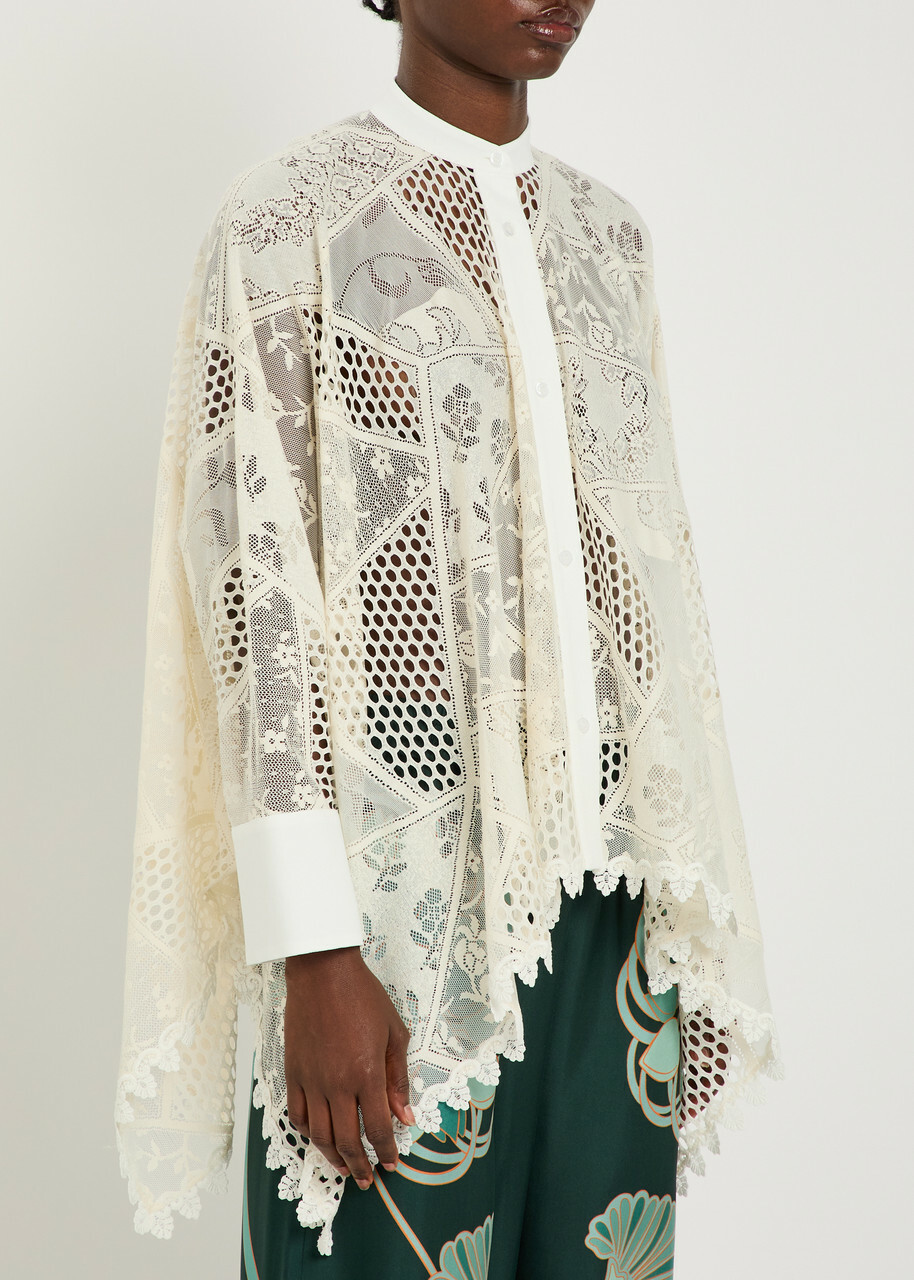 LA Double J Lace Shirt Cream