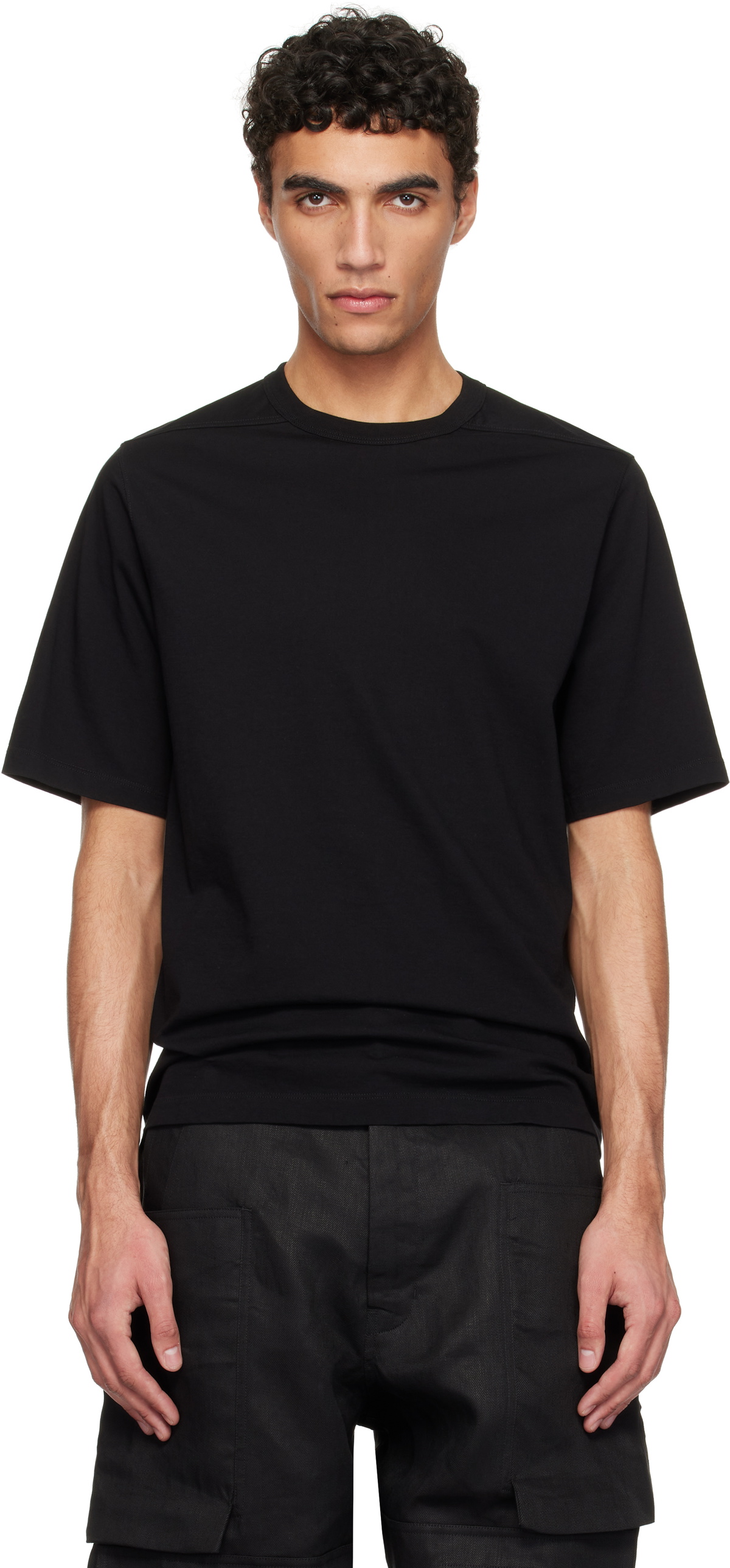 Rick Owens Black Hollywood Brad T-shirt Rick Owens