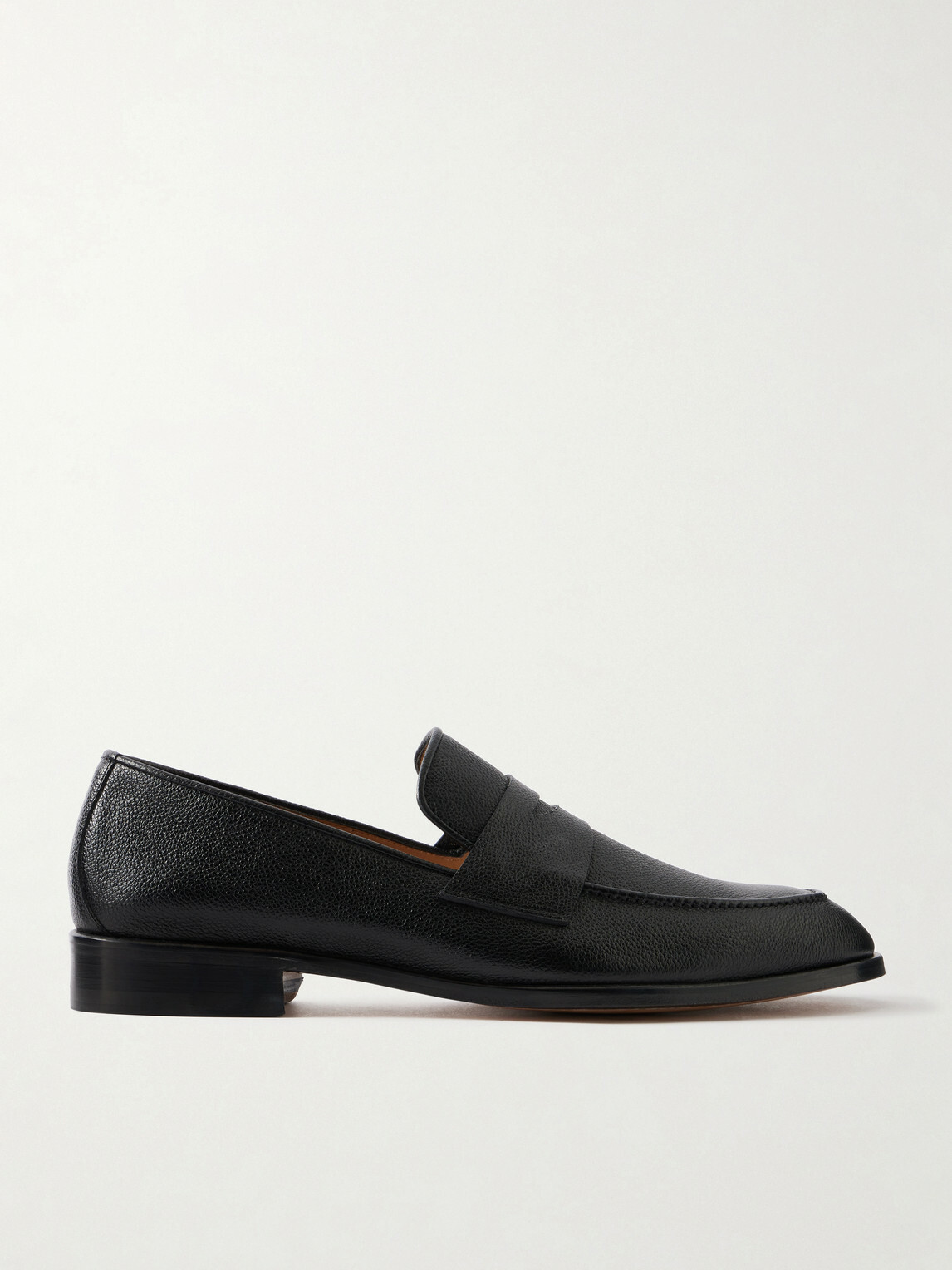 Mr P. - Alder Full-Grain Leather Penny Loafers - Black