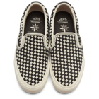 Vans Black and White Taka Hayashi Edition Slip-On 66 LX Sneakers