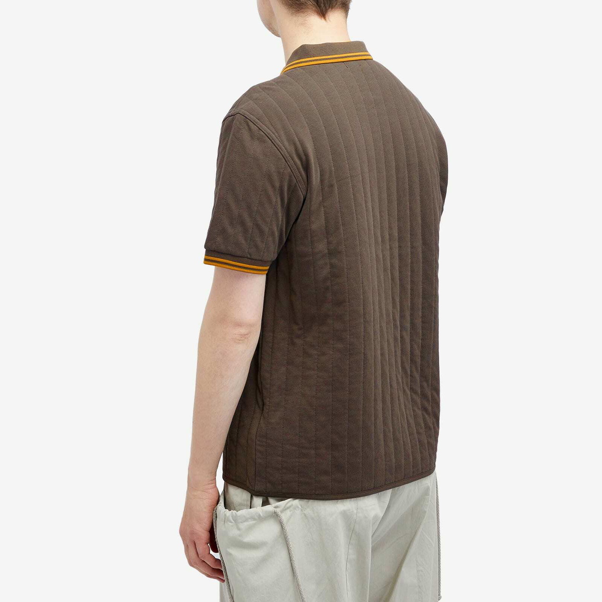 Fred Perry Men's x Craig Green Quilted Polo in Raf Black Fred Perry