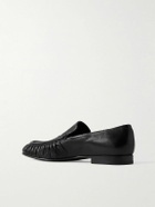 Officine Creative - Harley 003 Gathered Leather Loafers - Black