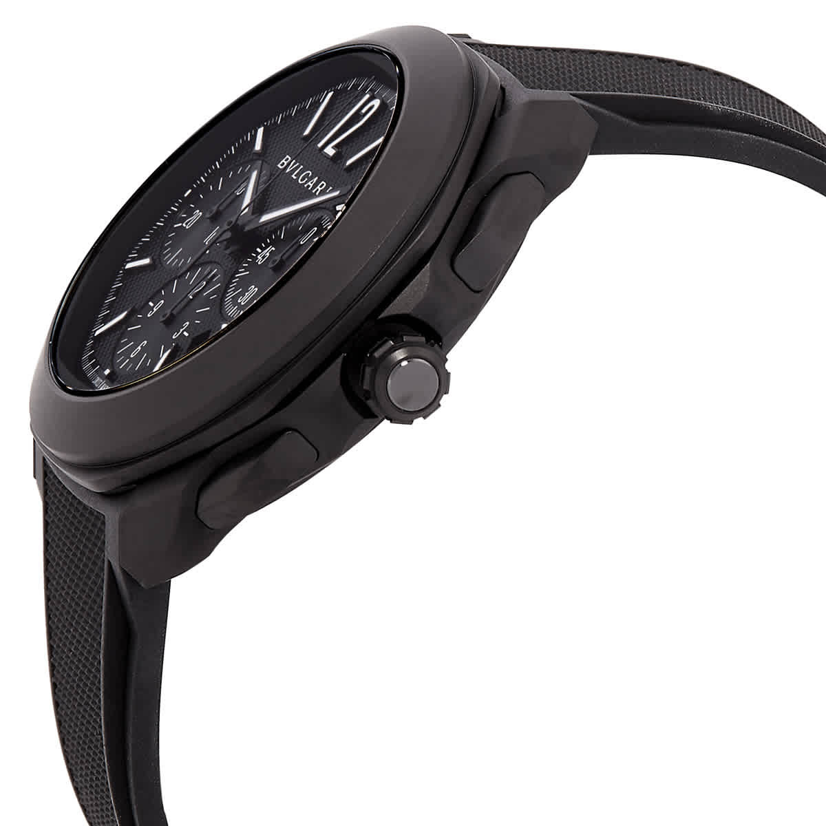 Bvlgari Octo Roma Chronograph Automatic Black Dial Mens Watch 103932