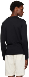 Sunspel Black Crewneck Sweater