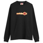 Metalwood Studio Men's Word Long Sleeve T-Shirt in Black