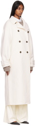 Loulou Studio Off-White Boras Coat
