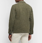 Massimo Alba - Army-Green Unstructured Wool-Tweed Blazer - Army green