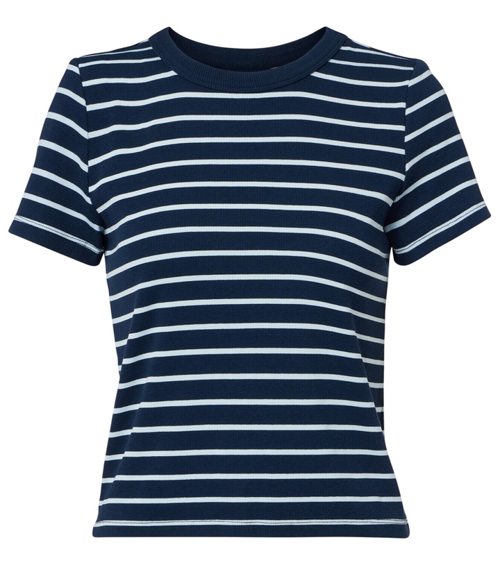 Photo: Velvet Brenda striped cotton-blend T-shirt