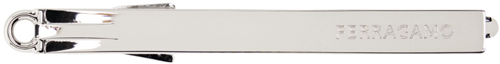 Photo: Ferragamo Silver Personalized Logo Tie Bar
