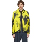 Issey Miyake Men Yellow Whirlwind Zip-Up Jacket