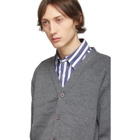 Comme des Garcons Homme Deux Grey Lochovan Of Scotland Cardigan