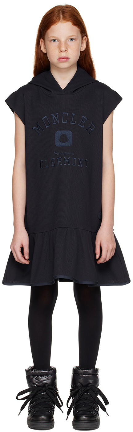 Moncler Baby Girls Dress In Navy 2