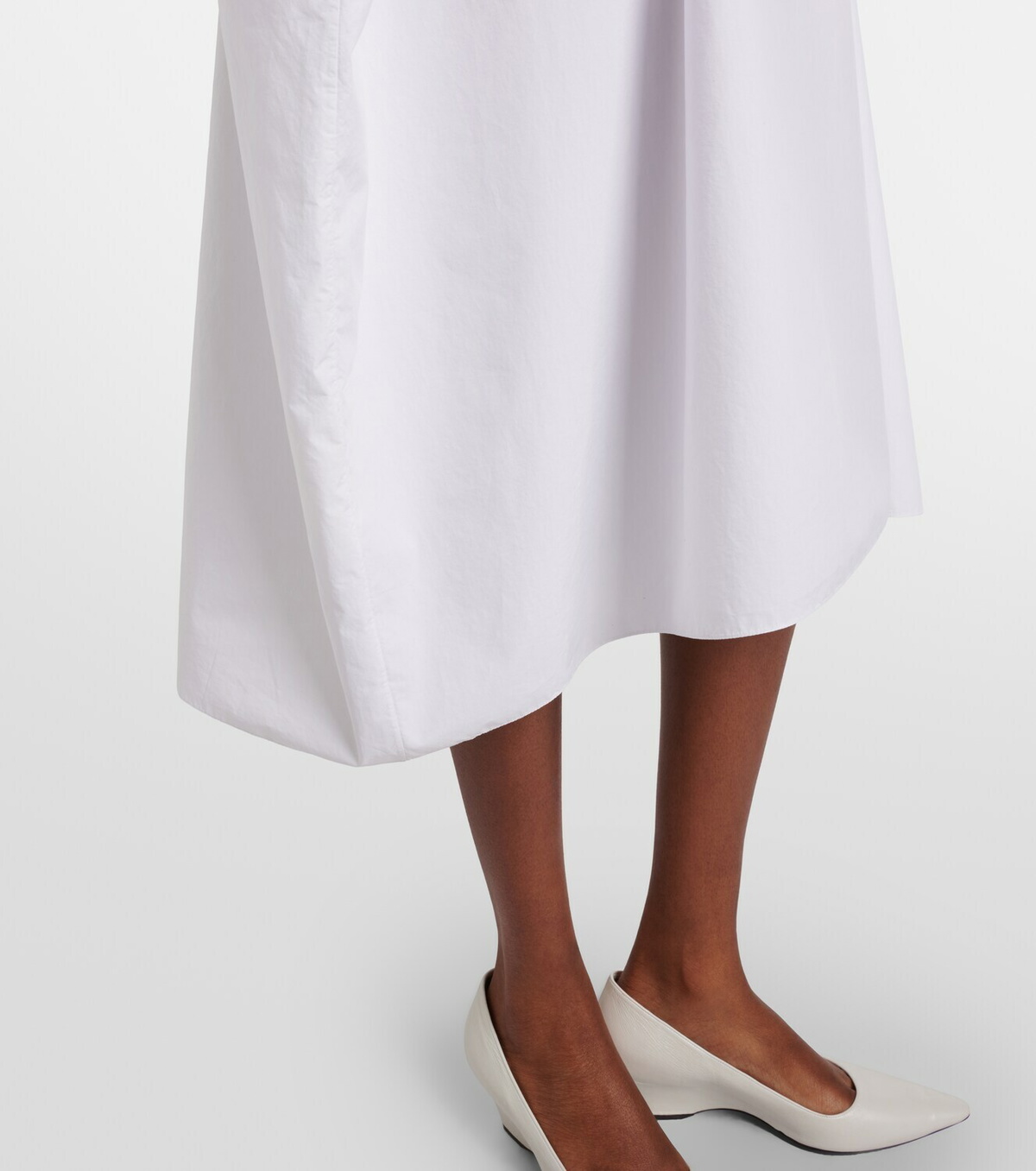 The Row Julen cotton poplin midi dress