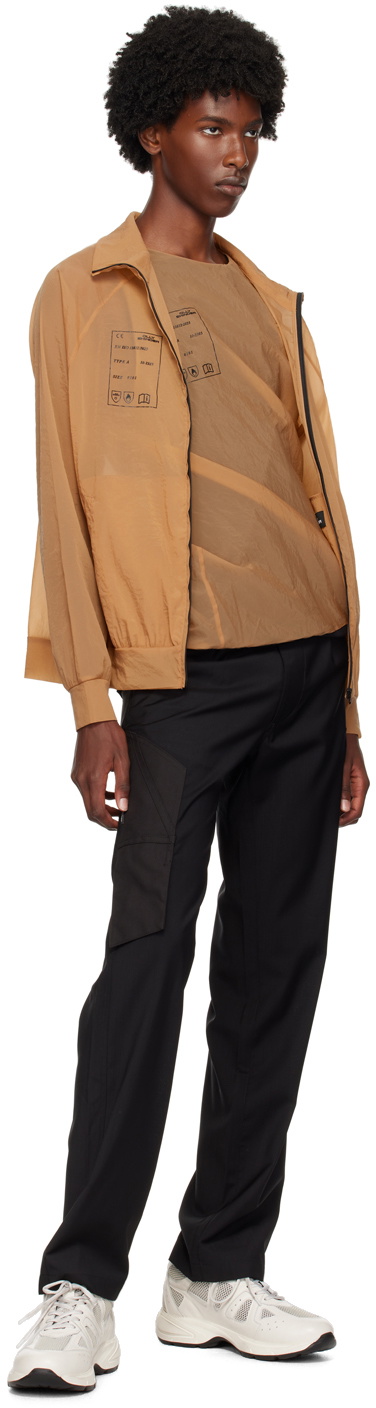 Olly Shinder Black & Tan Twisted Tank Top