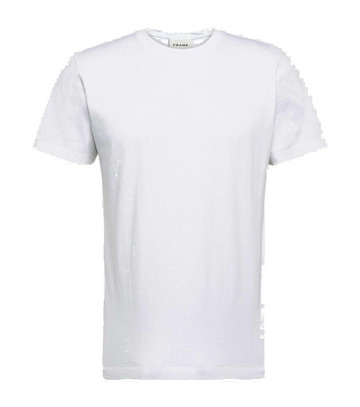 Photo: Frame Logo cotton jersey T-shirt