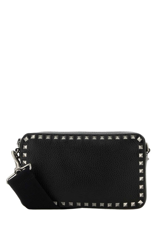 Photo: Valentino Garavani Black Leather Rockstud Crossbody Bag