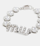 Miu Miu Logo crystal-embellished bracelet