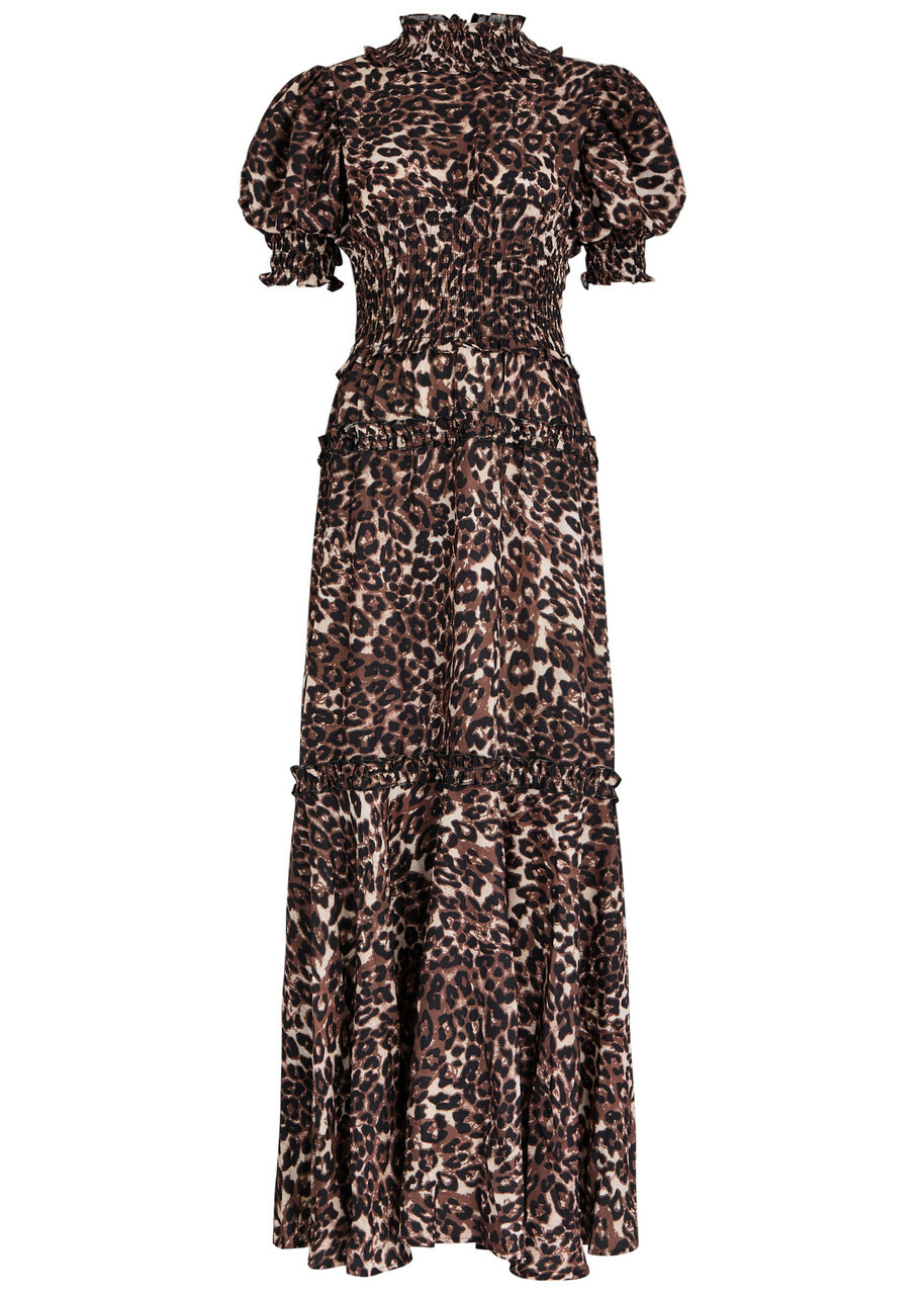 Sister Jane Lise Leopard-print Woven Midi Dress Sister Jane Sister Jane Lise Leopard-print Woven Midi Dress Sister Jane