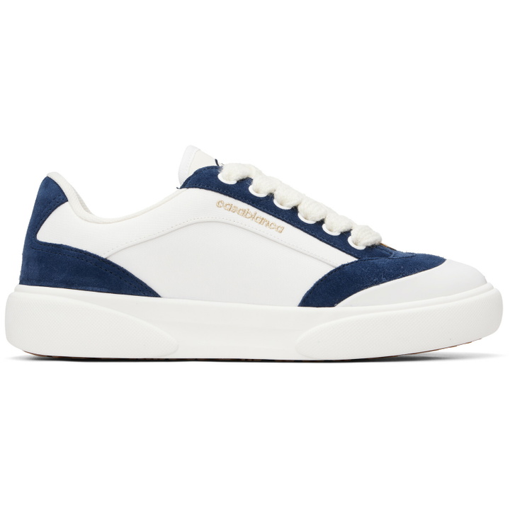 Photo: Casablanca White & Navy Del Mar Sneakers